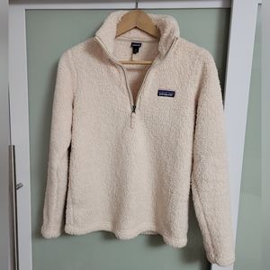 Patagonia Women's Cream Sherpa Long Sleeve Pullover Sweater